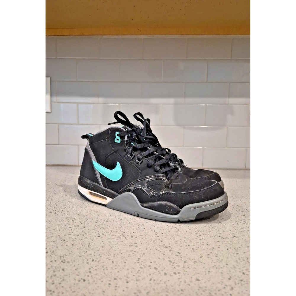 Nike Flight 13 Mid Black Crystal Mint [579961-030] (2013) Size 9.5